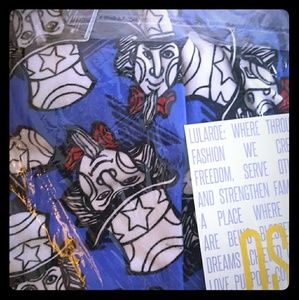Lularoe uncle Sam 4th of July leggings